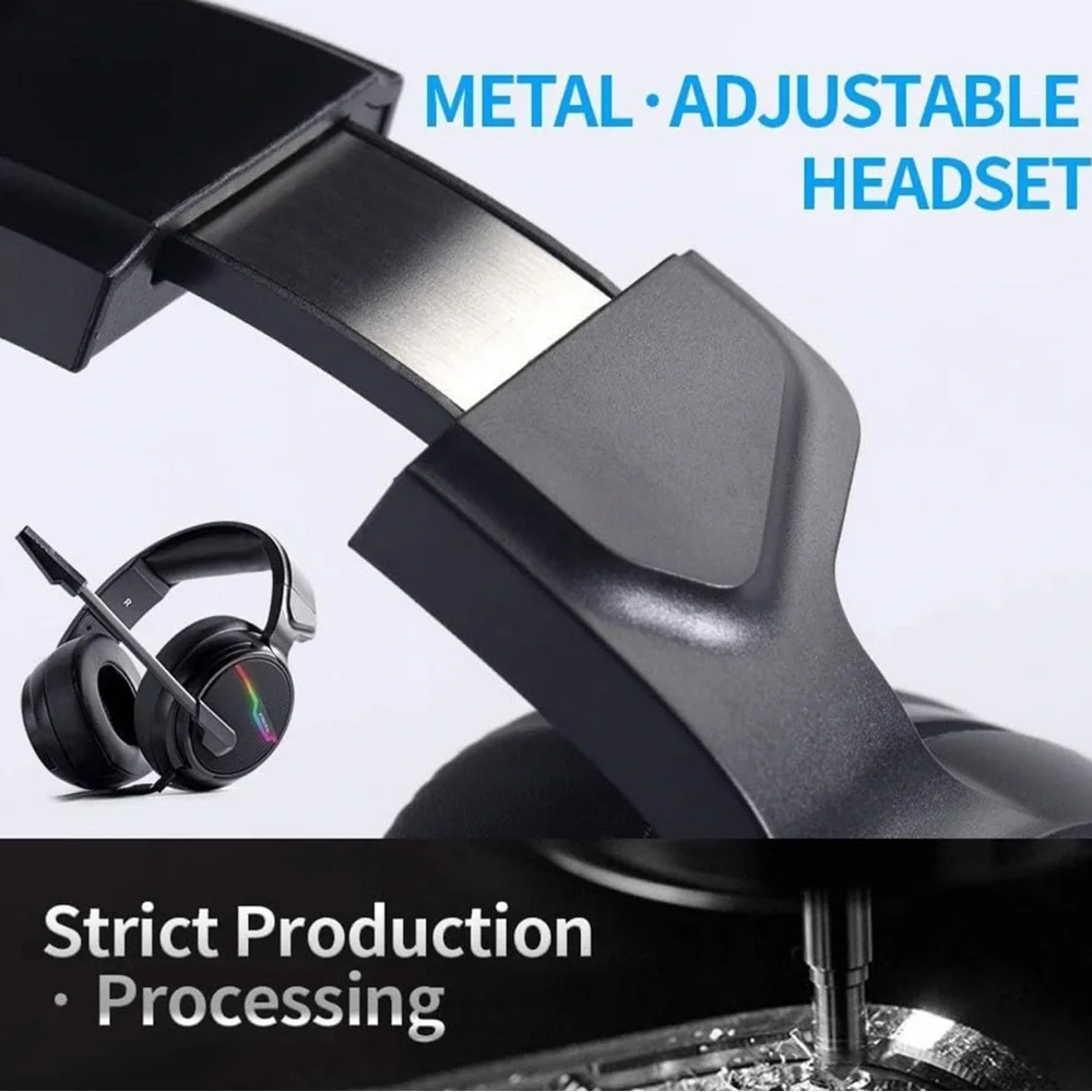 EUC Wired Gaming Headset USB 7.1 Surround Sound Gaming Headset Xiberia 3.5mm